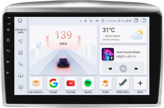 Android 13 autoradio voor Lancia Ypsilon 2006-2011 met Wireless Carplay Android Auto 8-Core 4G 32G QLED scherm WiFi navigatie Bluetooth 5.0