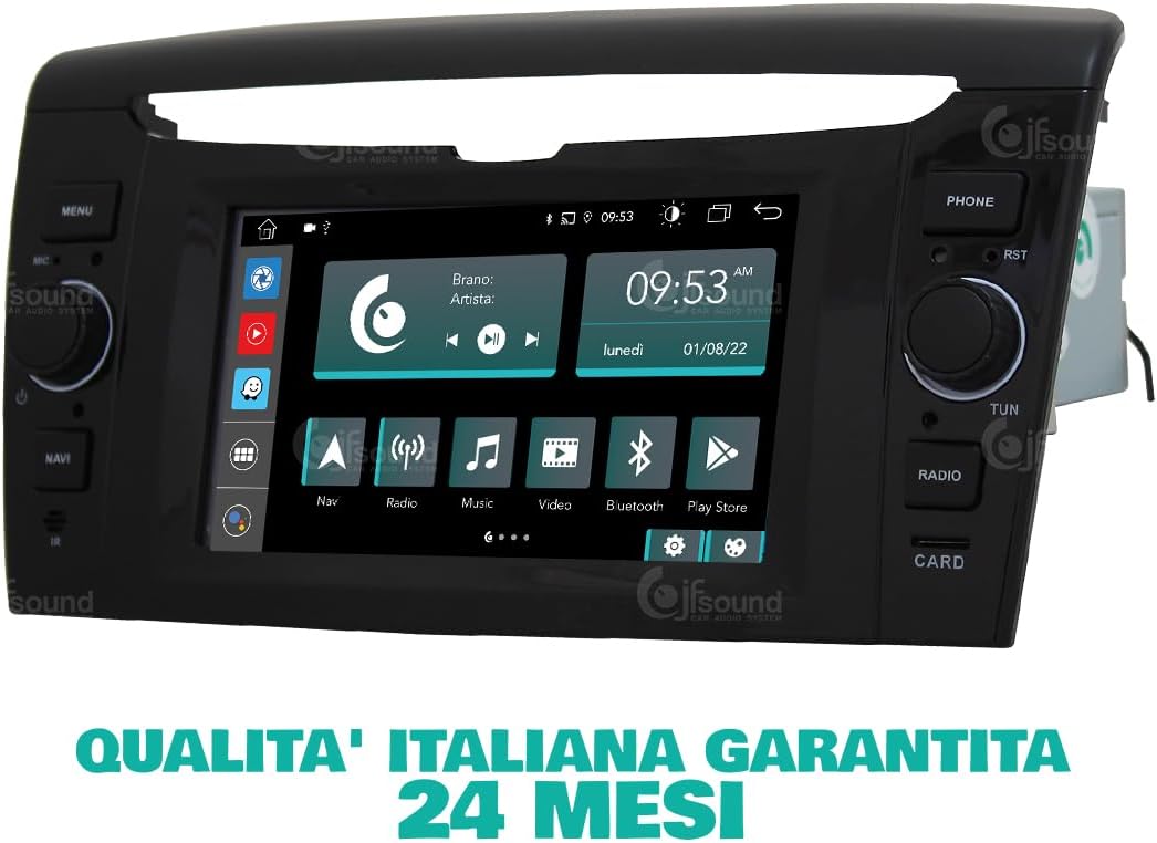 Autoradio Lancia Ypsilon – Navigatiesysteem – Multimedia Receiver – Android Radio – Auto Entertainment – 7-inch Touchscreen – Bluetooth WiFi Connectivity
