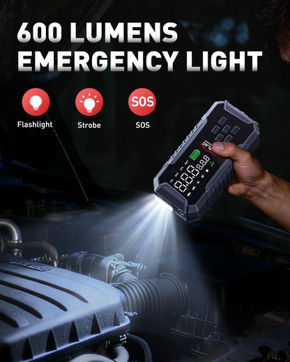 Starthulp powerbank voor auto's met compressor BD70
