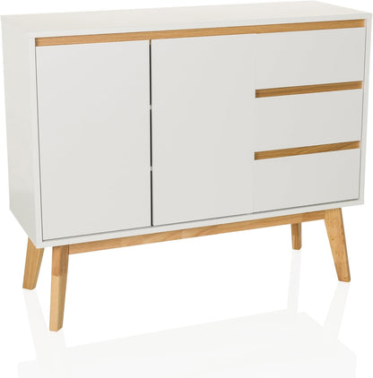 Dressoir TAROLO I MDF-plaat, UV-gecoat Wit