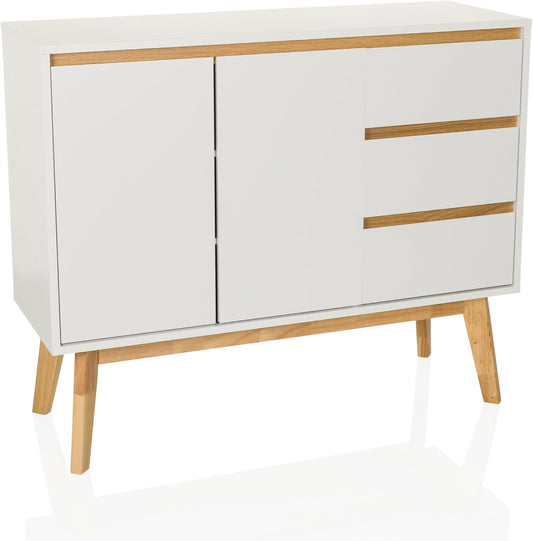 Dressoir TAROLO I MDF-plaat, UV-gecoat Wit