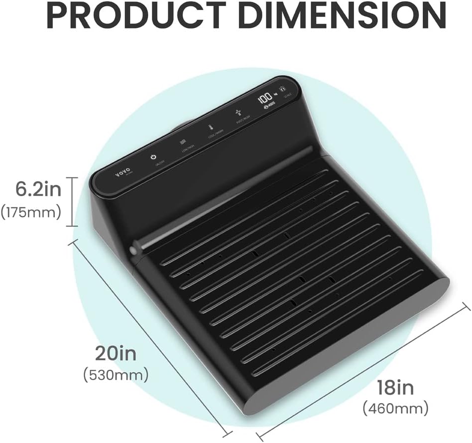 VOVO STYLEMENT BD-7700B Body & Foot Dryer, Made in Korea, Temperature & Wind Volume Controlled Dryer with Intuitive Display, Waterproof hygienic Scaffolding