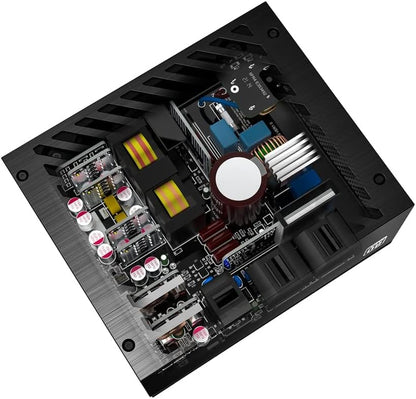 LC-POWER LC1200P V3.0 Atx-voeding 1200 W, geluidsarm, stroomvoorziening PC Gaming 1200 Watt, 80 Plus Platinum Power Supply met 135 mm ventilator, compatibel met Atx 3.0 en Pcie 5,0-92% efficiëntie