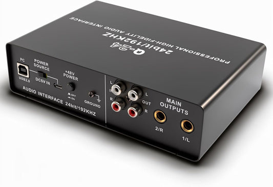 Geluidskaart, Externe USB-karaoke-opname Mobiele Audiomixer, Draagbare Computeropname Externe USB-geluidskaart voor Livestreaming, Pc, Opnemen en Gamen