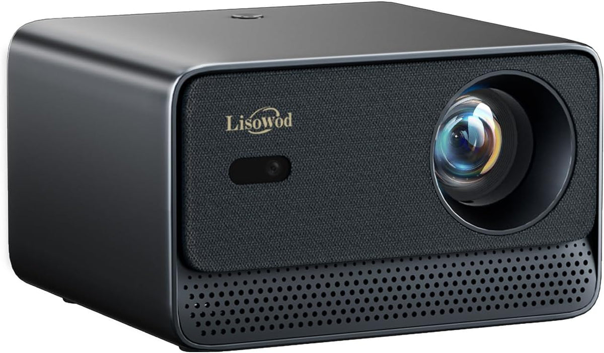 Projector 4K [800+ apps voor Netflix, Browser & Live TV | AI Car Setup & CEC-bediening] Full HD 1080P 1300 ANSI Lisowod Smart Projector met WiFi 6, Bluetooth 5.2, Dolby Audio, Home Cinema & Outdoor