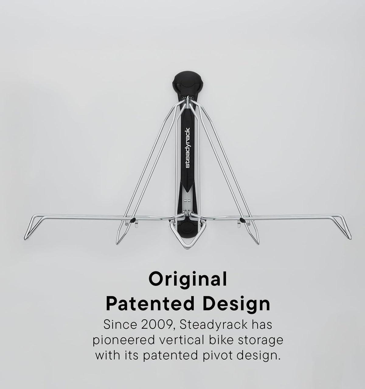 Steadyrack Fietsenrek - Classic Fietsrek - Muurbevestiging Fietsenrek voor Thuis, Muurbevestiging, Garage of Fietsenstalling - 2 Stuks