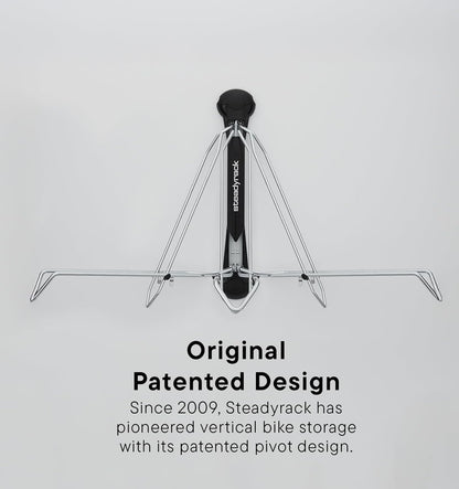 Steadyrack Fietsenrek - Classic Fietsrek - Muurbevestiging Fietsenrek voor Thuis, Muurbevestiging, Garage of Fietsenstalling - 2 Stuks