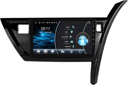 Android 14 Car Radio 10.1 Inch Touch Screen 8-core 4GB + 64GB for Toyota Corolla Auris 2013 2014 2015 2016 Left Traffic WiFi Wireless Android Car & Wireless Carplay Bluetooth WiFi 4G GPS RDS AM/FM - QUORE