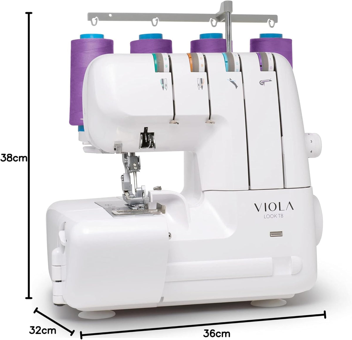 Overlock-naaimachine – Overlockmachine – Lockmachine – Naaimachine – Kettingsteekmachine – Voor Beginners – 12 Steken – Differentieel Transport