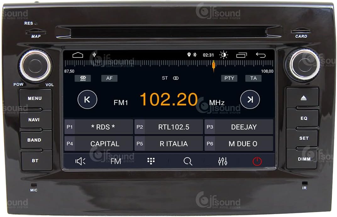 Autoradio – Auto Radio – Multimedia Systeem – Inbouw Radio – DAB+ Radio – 6,2 Inch Touchscreen – Android GPS Bluetooth WiFi CarPlay Android Auto