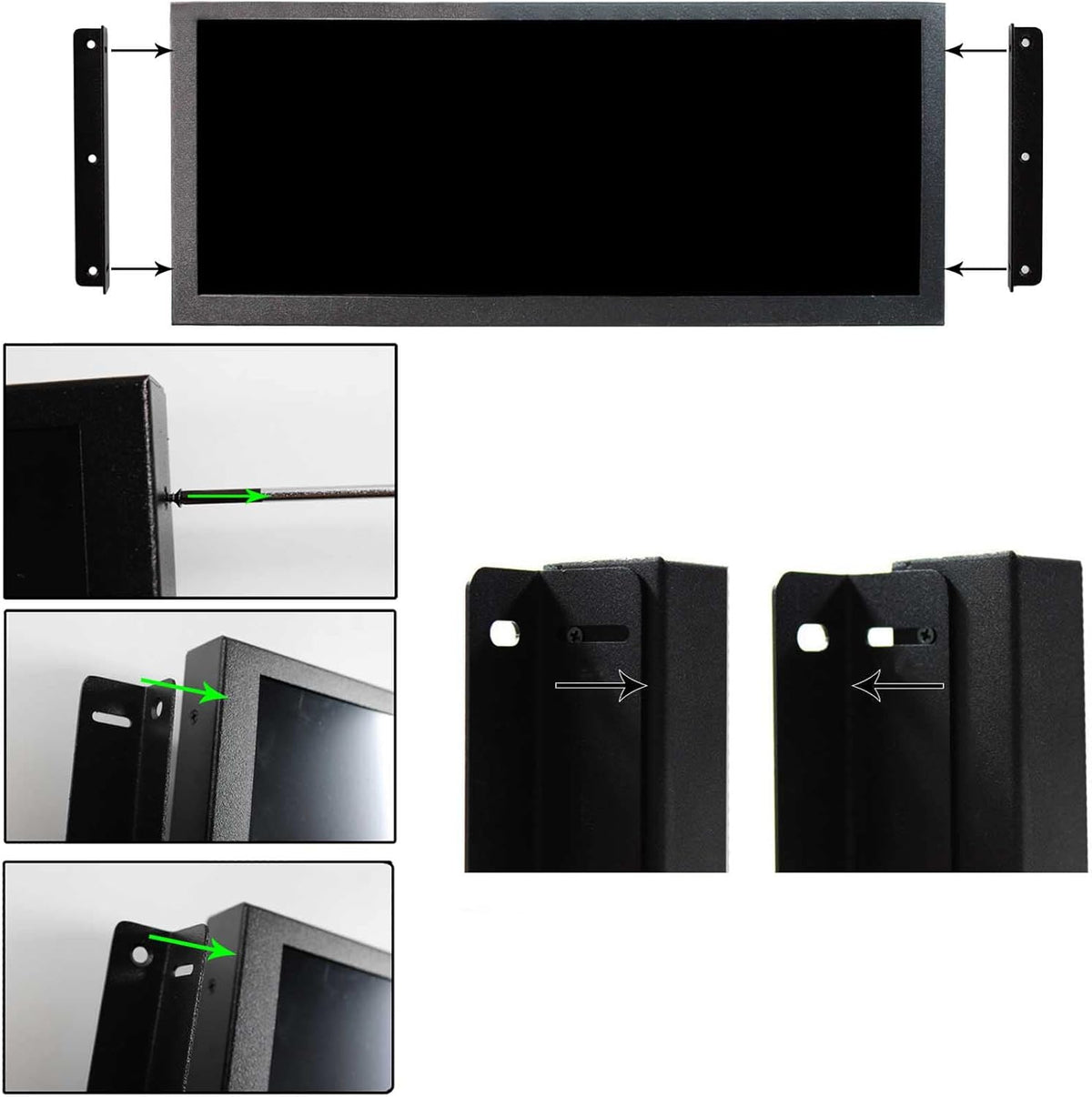 Portable Monitor – Draagbaar Scherm – Extra Laptop Scherm – Breedbeeld LCD – USB VGA Monitor – 12,3 Inch IPS Scherm – 600 Nit Helderheid – Metaal Behuizing Met Speakers