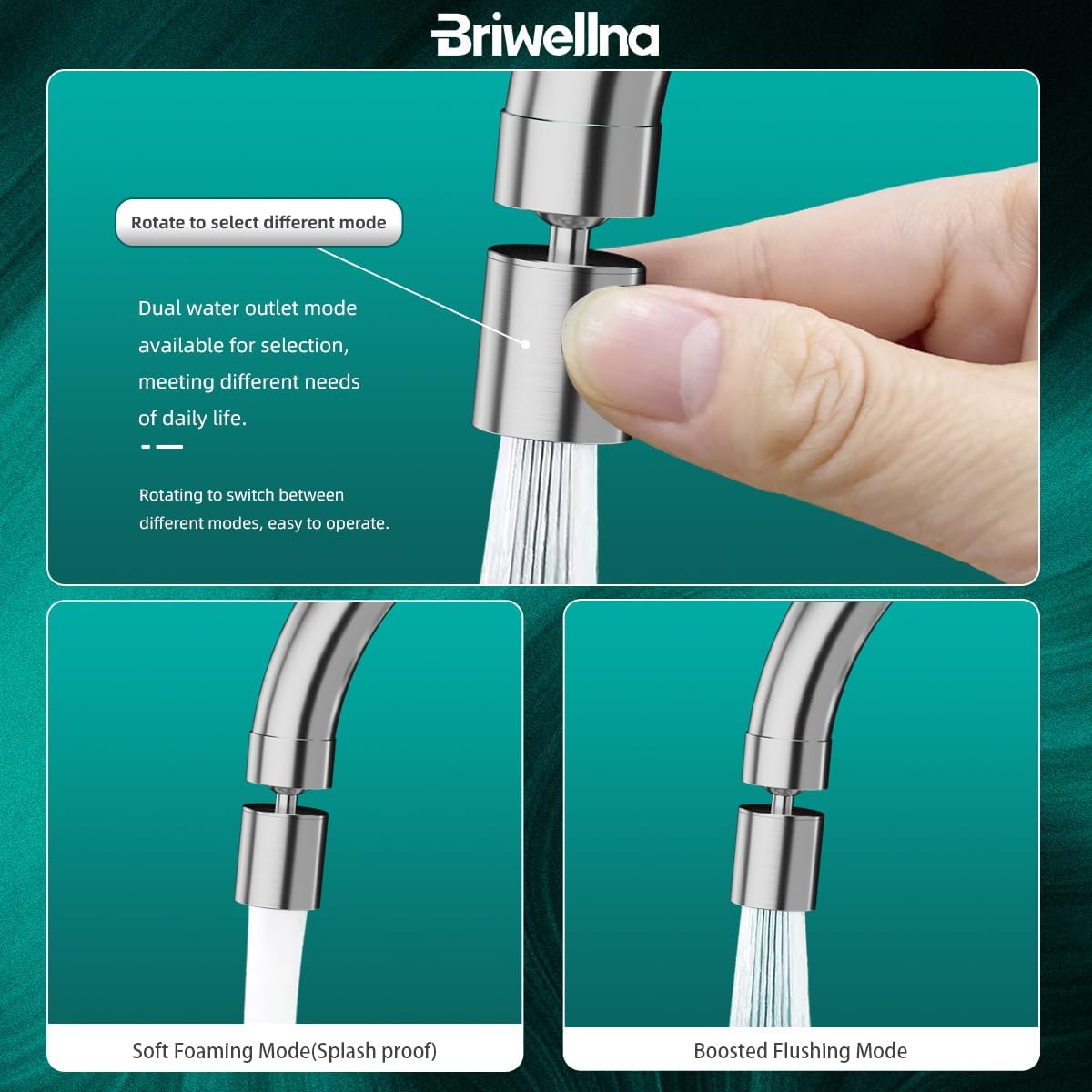 Waterkraan met doorstroomboiler, 220 V, elektrische waterkraan, 360 graden roteren en digitaal display, warmwaterkraan met universeel mondstuk, zilver