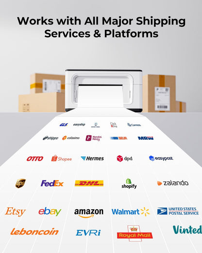 MUNBYN Draadloze Thermische Printer, WiFi-verzendlabelprinter Compatibel met iPhone iPad macOS Android Windows Chromebook Etsy Ebay USPS voor thuisgebruik door kleine bedrijven, 941 AirPrint