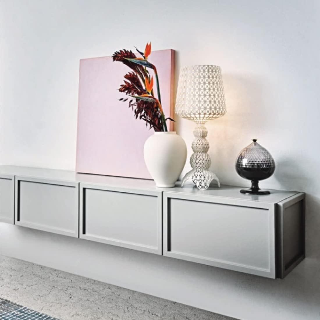 Kartell Puma Opbergdoos, middenstuk, barnsteen en baksteen
