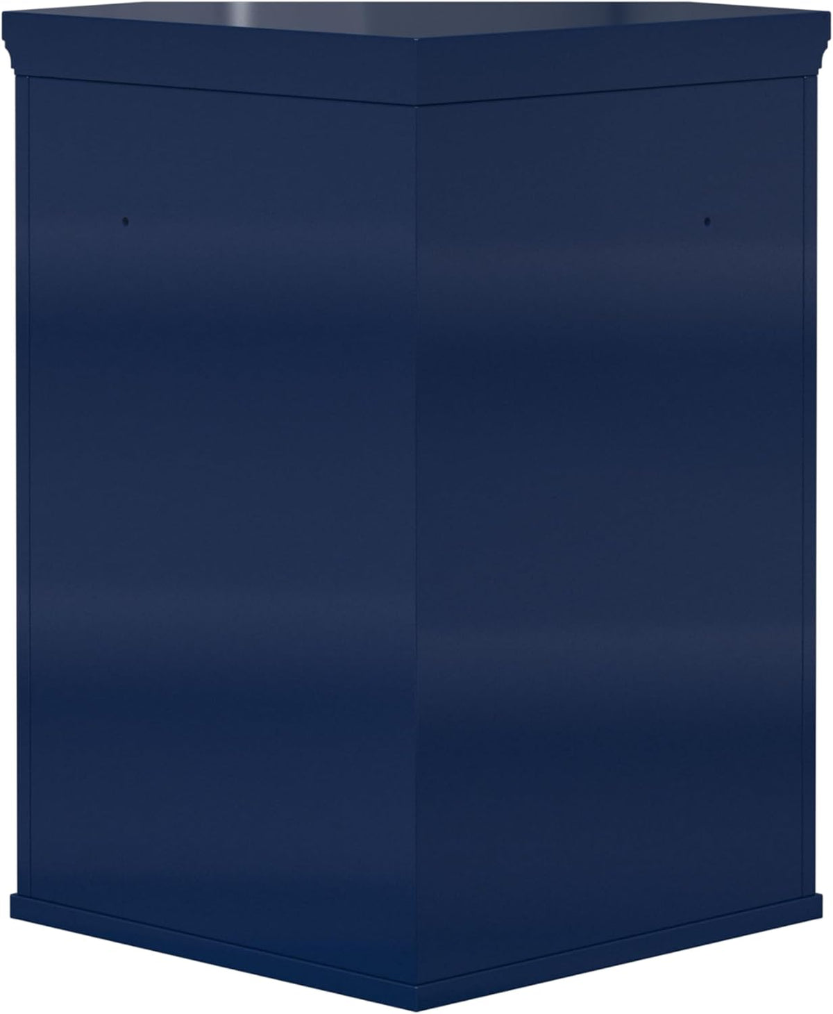 Elegant Home Fashions Glancy Hoekkast Muur Navy Lamellendeur Stijl