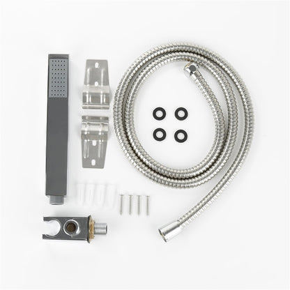 Doucheset – Douchekolom – Regendouche – Handdouche – Thermostaatkraan – Hydromassage – Verstelbare Waterstraal – Wit