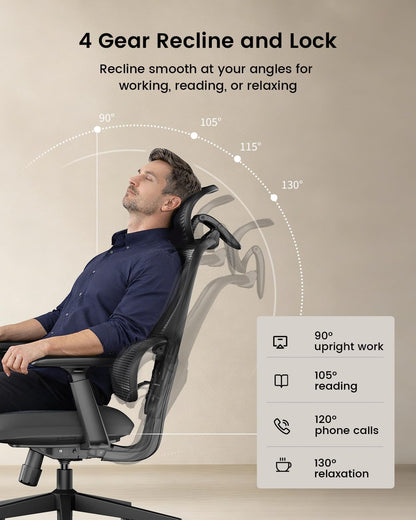 ProtoArc EC300 Ergonomische bureaustoel