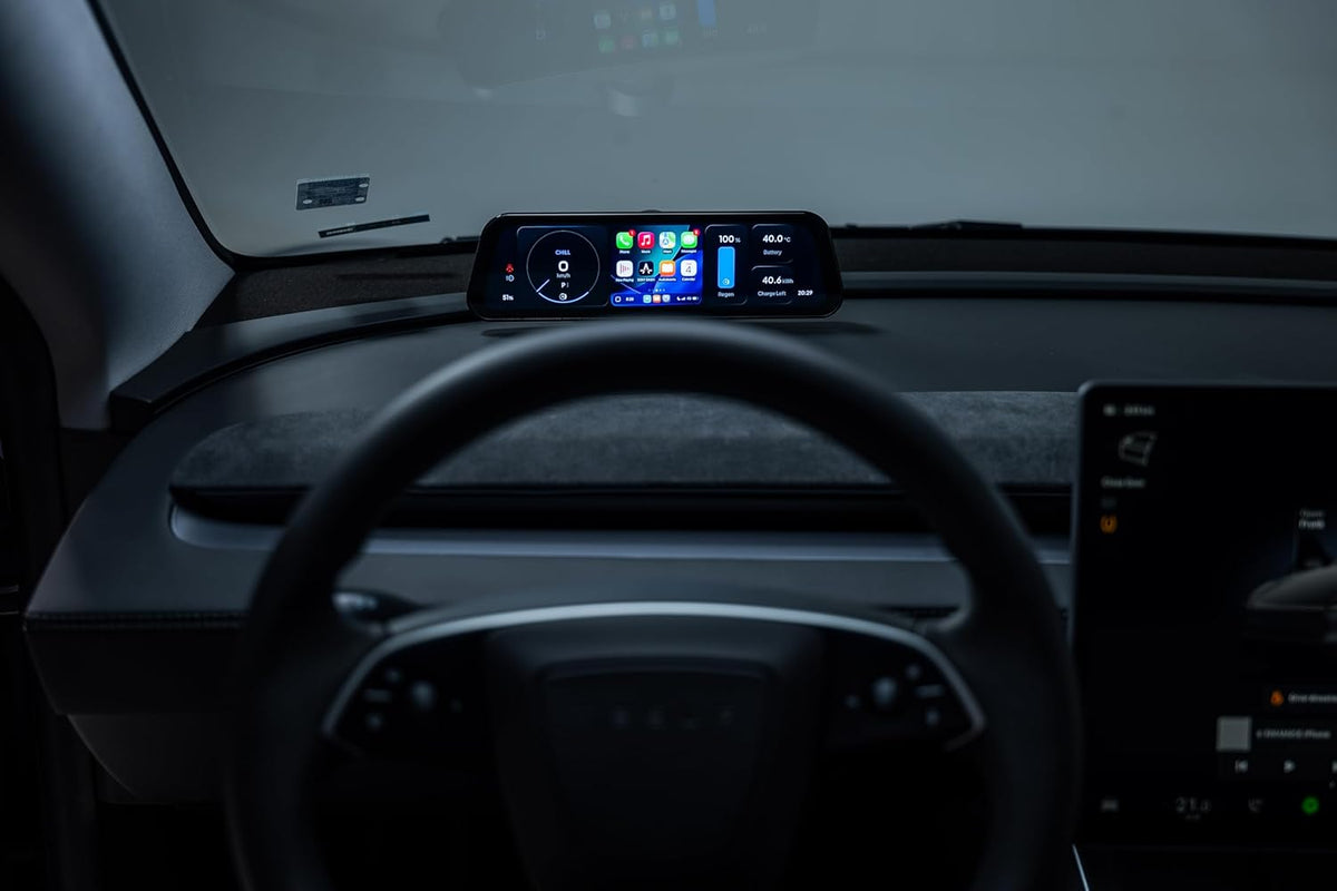 S3XY Dash voor Tesla (Head-up-display, CarPlay, Android Auto) (inclusief Commandant, Model Y Juniper)