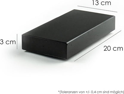 Lavasteen Steakbord – Hot Stone – Hete Steen – Steengrill Set – Steaksteen – 7-Delige Set Met Bamboeplank En Porseleinen Schaaltjes – 3 Cm Dik En Warmtebestendig Tot 280-320°C