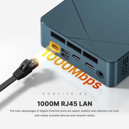 Mini PC – Compact PC – Desktop Computer – Small PC – Werkstation – AMD Ryzen 5 3550H 4C/8T 3,7 GHz – 16 GB DDR4 RAM, 512 GB PCIe NVMe SSD, Triple 4K@60Hz Uitgang