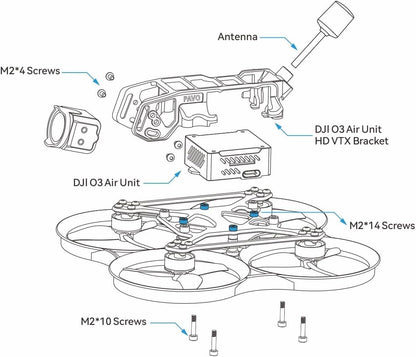 BETAFPV Pavo20 Pro Brushless Whoop Quadcopter 2,2 inch Cinewhoop met HD digitale beugel, Lava 1104 7200 kV motor GF2218 3-B Prop, compatibel met O3/Caddx Vista/Runcam Link voor FPV freestyle