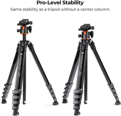 Camerastatief – Fotostatief – Reisstatief – Videostatief – DSLR Statief – Verstelbaar Van 48 Tot 177 Cm – Aluminium Met 15 Kg Draagvermogen
