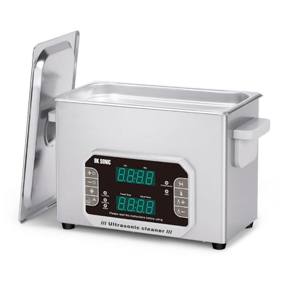 DK SONIC Professionele Ultrasone Cleaner 4L, 120W Precisie Ultrasone Sieraden Cleaner met Timer, Verwarming & Aanraakbediening, Multi-Toepassing voor Brillen, Kettingen, Horloges (Inclusief Mand)