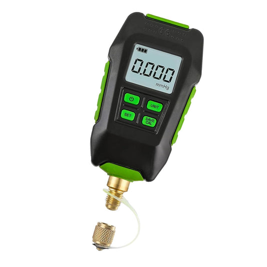 Digitale Vacuümmeter – Vacuümmeter – Vacuümdrukmeter – Micronmeter – Groot Verlicht Display – IP54 Stof- En Waterbestendig
