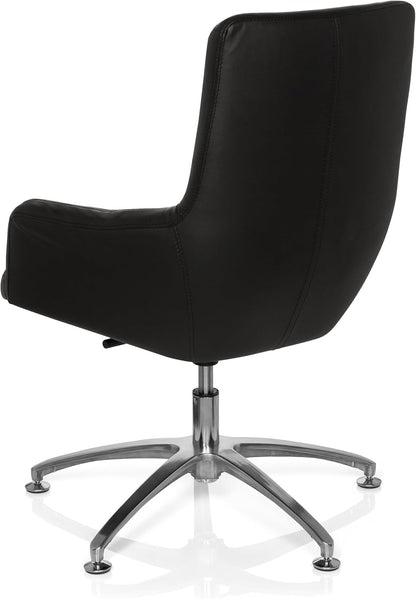 HJH Office Lounge/Recliner Chair, Shake 300 faux leather black