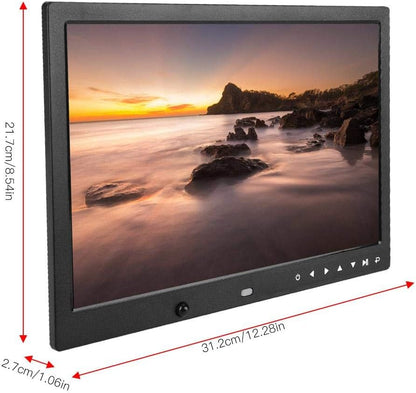 Digitale Fotolijst – Elektronische Fotolijst – Fotolijst Scherm – Fotodisplay – Smart Fotolijst – 13 Inch HD 1280 X 800 – Afstandsbediening Met Instelbare Helderheid