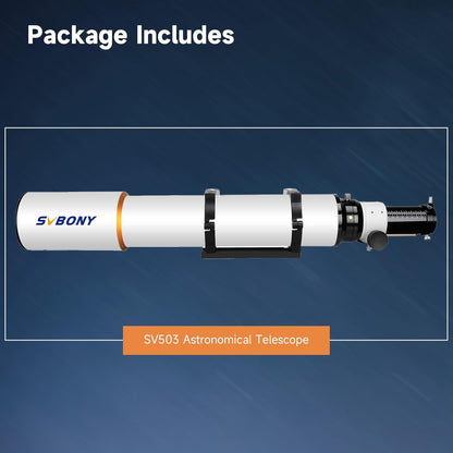 Svbony SV503 102F7 Telescoop Refractor, ED Lens Achromatische OTA Extra Lage Spreiding, RAP Focuser met Dubbele Snelheid, Telescoop voor Deepsky Astrofotografie en Visueel