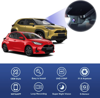 Dashcam – Autocamera – Inbouwdashcam – Auto Camera – Rijcamera – OEM-Ingebouwd Voor 4e Generatie 2020-2023 – 4K UHD 2160P, WiFi, Nachtzicht, G-Sensor En Loop Recording