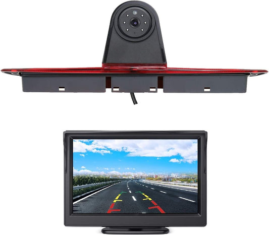 HD 720p MB Sprinter W906 remlicht camera remlicht parkeercamera achteruitrijcamera set nachtzicht camera + 4.3" inch DVD-monitor TFT scherm vrachtwagen auto LCD display