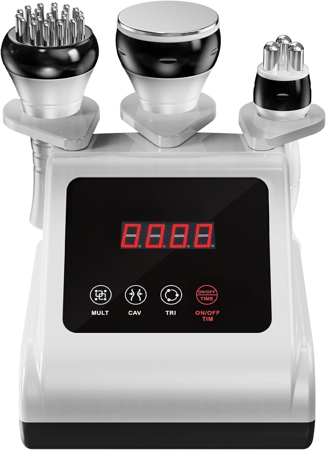 3-In-1 Radiofrequentie-Apparaat Voor Gezicht En Lichaam – Cellulitis Massageapparaat – 40K Cavitatie-Apparaat – RF Apparaat – EMS Apparaat – 3 Massagekoppen – 9 Intensiteitsstanden
