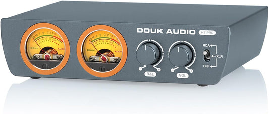 Douk Audio H7PRO TPA3255 Digitale hifi-versterker met VU-meter, 300 W, home stereo versterker