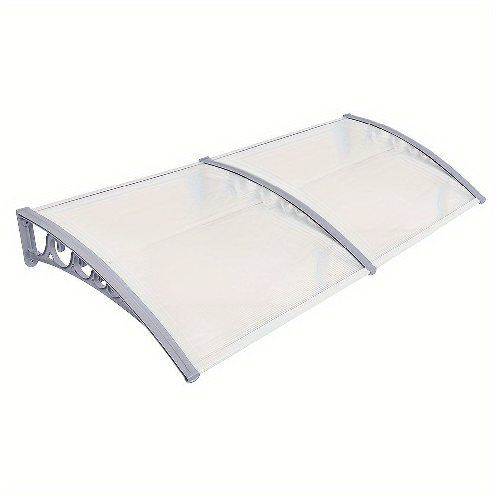 Luifel – Voordeuroverkapping – Deurluifel – Overkapping – Zonwering – Transparant Polycarbonaat Dak – 300x100 cm – Weerbestendig & UV-bestendig