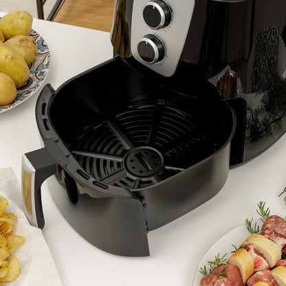 Airfryer – Heteluchtfriteuse – Luchtfriteuse – Airfryer Oven – Friteuse – 5,2 Liter Inhoud – Instelbare Thermostaat Tot 200°C