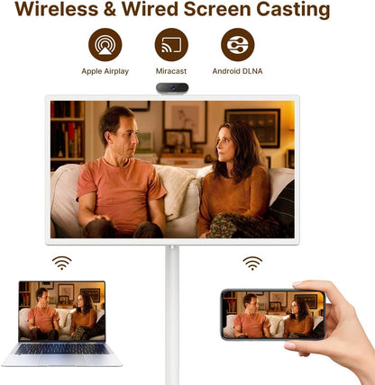 32 inch draagbaar scherm – smart display – portable monitor – touchscreen scherm – Android tablet – Full HD In-Cell Touchscreen – Ingebouwde 6800mAh Batterij – Voice-gestuurde Afstandsbediening