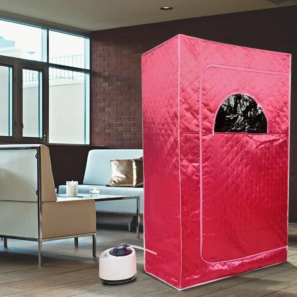 Stoomsauna – Mini Sauna – Draagbare Sauna – Mobiele Sauna – SPA – Afstandsbediening – 1000W Stoomgenerator – Compact 100 x 80 x 170 cm - QUORE