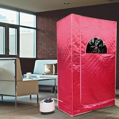 Stoomsauna – Mini Sauna – Draagbare Sauna – Mobiele Sauna – SPA – Afstandsbediening – 1000W Stoomgenerator – Compact 100 x 80 x 170 cm - QUORE
