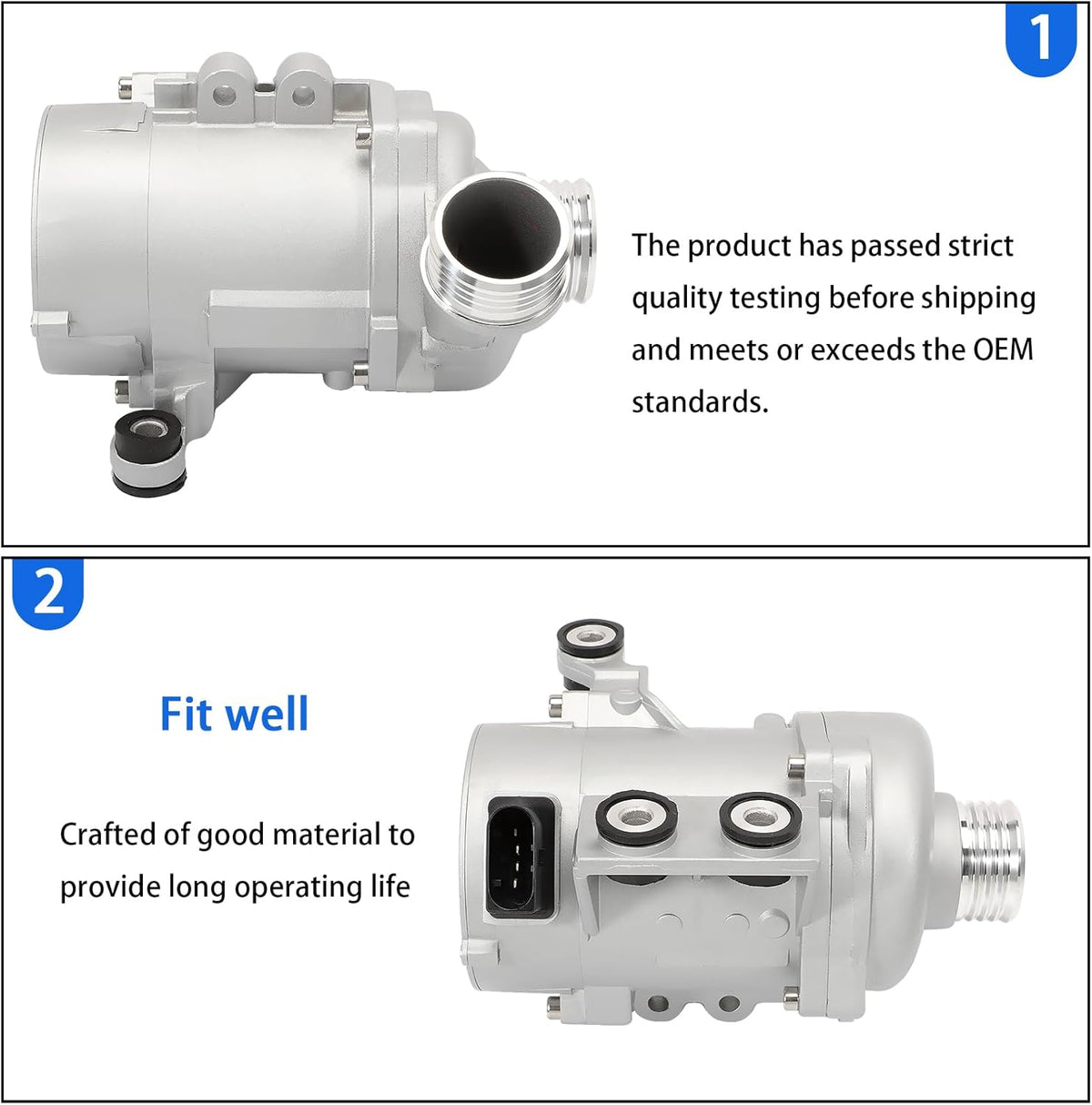 Electric Water Pump for 1 2 3 5 6 Series X1 X3 X5 Z4 2.5 3.0 N51 N52 2004-2013 11517586925