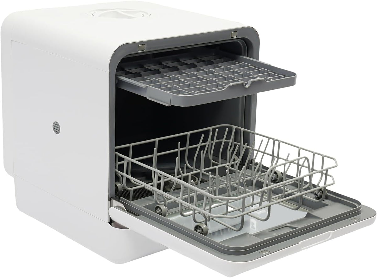 Tafelmodel Vaatwasser – Draagbare Vaatwasser – Mini Vaatwasser – Compacte Vaatwasser – Vrijstaande Vaatwasser – Ruim 6L Waterreservoir – Stil 52 dB Geluidsniveau