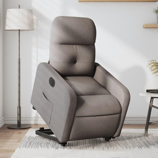 Elektrische Relaxfauteuil – Relaxstoel – Opsta Fauteuil – TV Stoel – Verstelbare Stoel – Elektrisch Kantelmechanisme – Taupe Stof