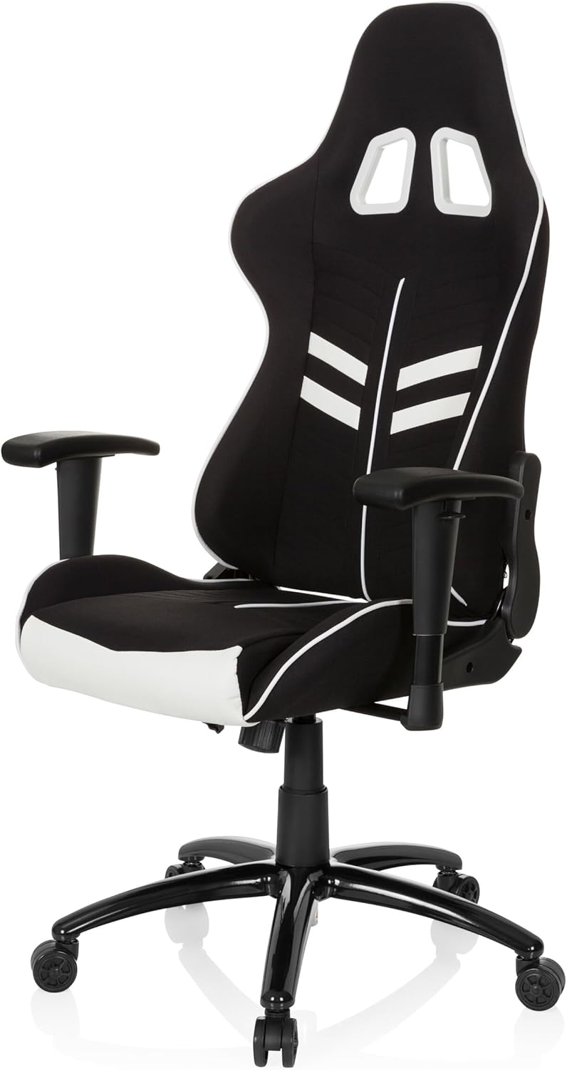 hjh OFFICE 729250 League Pro 729250 Chef-stoel met armleuningen, ergonomisch sportzitje, in hoogte verstelbaar