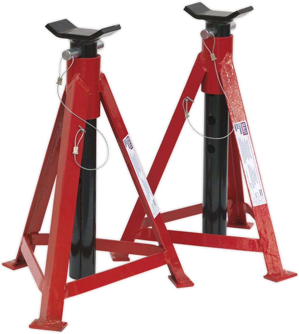 Sealey AS3000 Axle Stands (Pair) 2.5tonne Capacity per Stand Medium Height