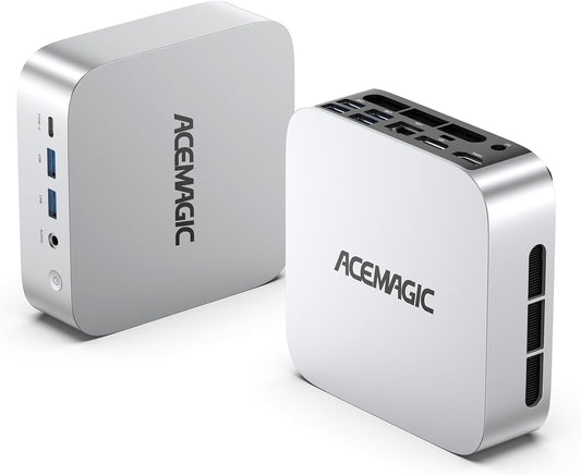 ACEMAGIC K1 Mini PC, Intel Core i5 12600H (12C/16T), 16GB DDR4 512GB SSD Micro Desktop Computer voor kantoor/thuisbioscoop/vergaderingen/zakelijk gebruik/reizen【DP+HDMI+USB-C/ Wifi6/ Bluetooth5,2】