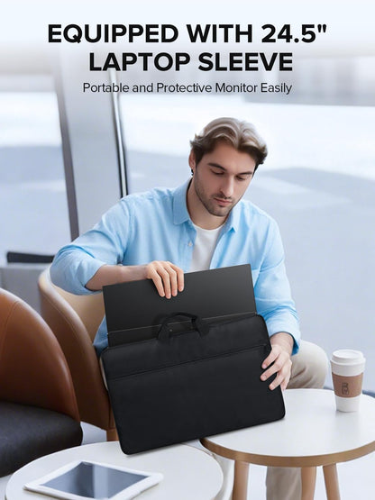 UPERFECT Portable Monitor 240Hz 24.5 inch Portable Screen with a Standard 100% sRGB 1080P FHD 1200:1 Ultra Thin - Eye Protection - Gaming Monitor for Laptop/PC/Game Consoles - QUORE