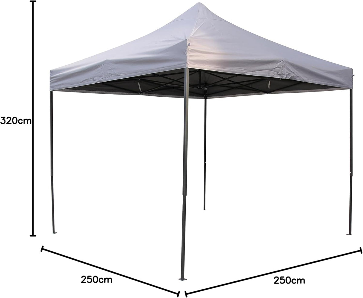 All Seasons Gazebos Pop-Up-paviljoen, 3 x 3 m, duurzaam, volledig waterdicht, met gewichten voor de hoekpalen