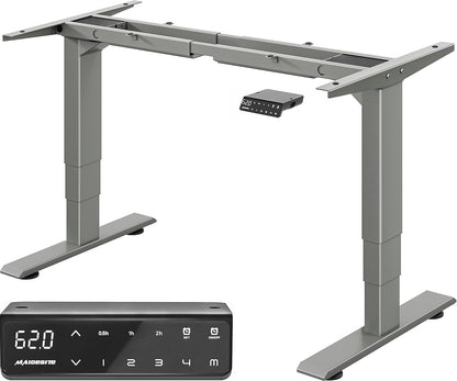 Maidesite in Hoogte Verstelbaar Elektrisch Bureau in Hoogte Verstelbaar Tafelframe,Geschikt voor Alle Gangbare Tafelbladen,3-Podium Hefbenen(Zwart)