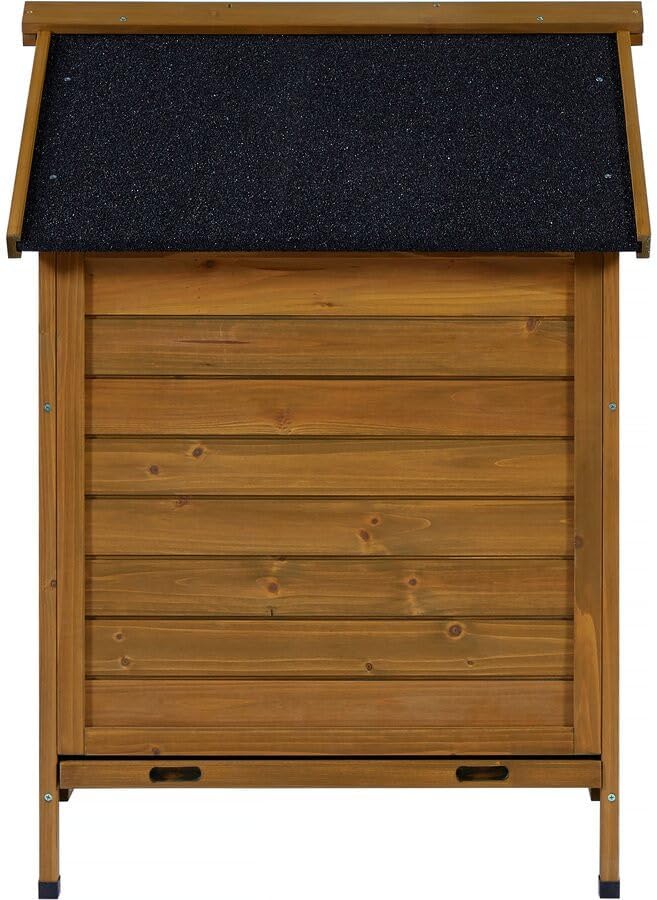 Chicken coop wood with nesting box "Cocotte" - Brown - maroon - QUORE
